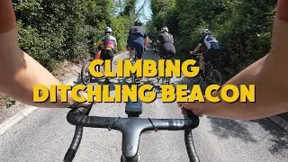 Climbing DITCHLING BEACON at BHF London to Brighton 2025