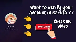 How to verify in karuta | 101% working trick