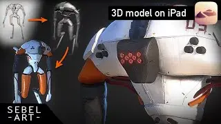3D Robot on iPad - Nomad Sculpt model presentation