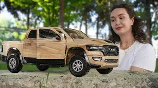 RAM Pickup Truck Out of Wood