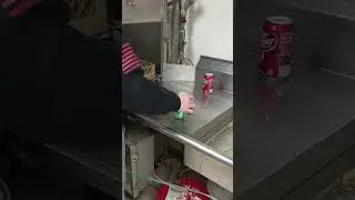 why you shouldn't put soda in a dishwasher... #explosion #soda