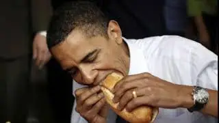barack obama eating noises