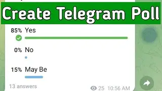 How to Create Poll in Telegram Group || Make a Poll Questions on Your Channel