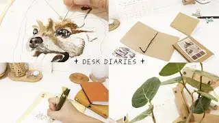 Desk Diaries | Dog Embroidery, Journaling, New TN Passport Cover