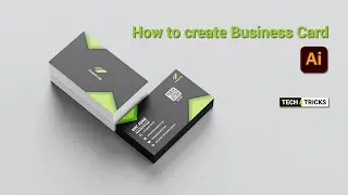 How to create Business card in Adobe illustator #adobeillustrator