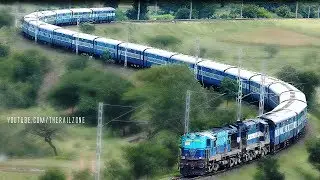 Trains on the most beautiful Curve | Ranjangaon Road | Indian Railways |