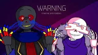 WARNING- meme {flipaclip} (Undertale au) - my oc x Error Sans