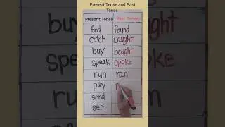 Present Tense and Past Tense #shorts