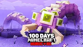 I Survived 100 Days in TERRARIA CRAFT in Minecraft