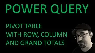 Power Query M: Pivot table with row, column and grand totals