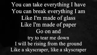 Skyscraper - Demi Lovato (Boyce Avenue & Megan Nicole acoustic cover) with Lyrics