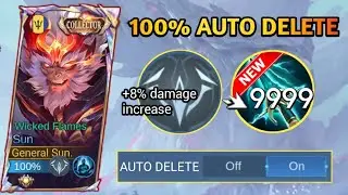 100% NEW SUN AUTO DELETE BUILD AND EMBLEM IN NEW SEASON😱