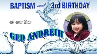 Christening|3rd Birthday|simple celebration|Ged Andreih
