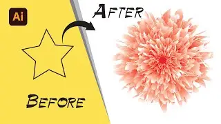 How to Create a Beautiful Flower Vector by using Blend tool- Adobe Illustrator Tutorials