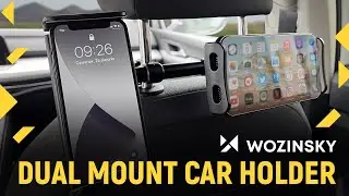 Dual car phone holder for headrest – Wozinsky WTHBK1. Check!