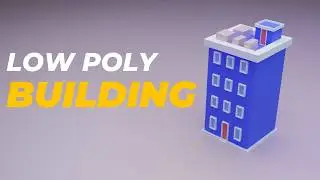 Blender Low Poly Building Tutorial - Easy and Fun
