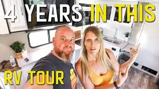 BIG CHANGES | TOUR OUR FULLY RENOVATED RV FOR A FAMILY OF 4  S6 || Ep112