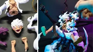 3D Printed my own LUFFY statue in GEAR 5 | One Piece