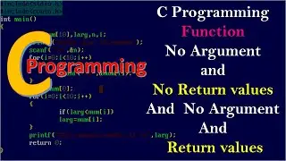no argument no return value in c || no argument but return value in c example ||#30||