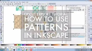 How to Use Patterns in Inkscape // DIY Stickers Cricut Explore Tutorial