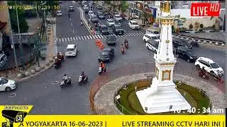 Live CCTV Lalu Lintas Area Seputar Tugu Kota Jogjakarta Hari Ini 16-06-2023 | Tugu Jogja #cctv