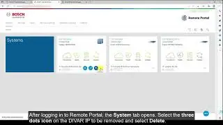 Bosch Security - Remote System Management - Disconnecting a DIVAR IP from Remote Portal