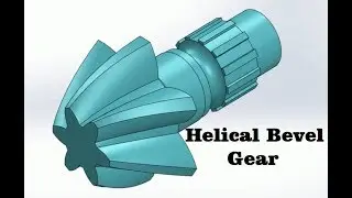 Solidworks tutorial | how make helical bevel gear  in solidworks | cad cam tutorials