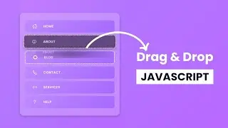 Drag and Drop Navigation Menu in JavaScript