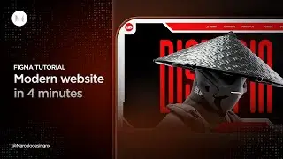 FIGMA TUTORIAL: Design modern UI/UX websites