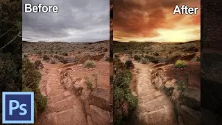 How to Create a Sunset in Photoshop - Path to Tomorrow | Photoshop Tutorial