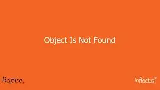 `Object is not found` error