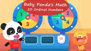 Baby Panda's World Of Math #43 - Learn 2D Ordinal Numbers with Kiki and Quacky! | BabyBus Games