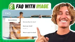 FAQ Page with Background Image | Shopify No Code Tutorial