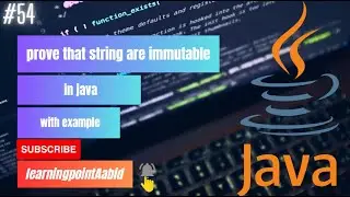 prove that string are immutable or not | why java strings are immutable  | immutable string