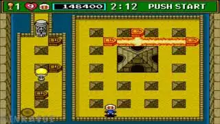 Super bomberman 3 world 4 SNES GAMEPLAY