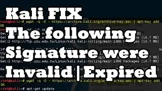 [Solved] The following signatures were invalid | Kali Linux | apt-get update