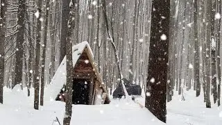 SNOWFALL FALLS ON MINI HOUSE \ MADE THE MOST FLAT FLOOR!