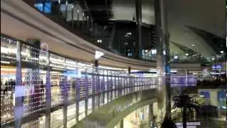Inside Dubai International Airport - View of the Terminal 1 (HD)