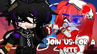Join Us For A Bite | Reacting To The Sister Location Song: “Join Us For A Bite” | FNAF | Gacha Club