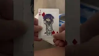 Making a Kokichi Ouma playing card!