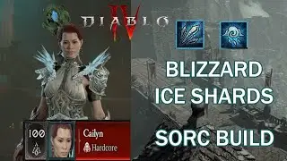 Diablo 4 - Blizzard/Ice Shards Sorc Build Overview (Lv100 HC Viable)