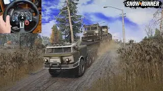 ЗиЛ 135 и два гиганта на прицепе | ZIL-135 and two giants on a trailer | Kolob 74941 | Kolob 74760