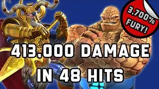 Odin's Gauntlet Cheesed With Thing's INSANE Damage || Marvel Contest of Champions Gameplay