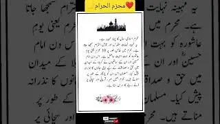 Muharram ul haram essay in urdu / muharram ki fazilat / muharram urdu mazmoon 