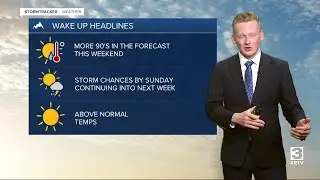 Drier and warmer than normal for the next week