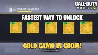 Fastest Way to Get Gold Camo in COD Mobile | How to Unlock Gold Camo Fast in CODM