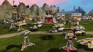 Empire | Uprising Reborn 1.95, Red Alert 3 mod - 3v3 Vs Brutal Ai, Multiplayer Gameplay, 2022