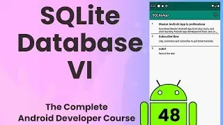 Android SQLite Database part 6 | Android Tutorial #48