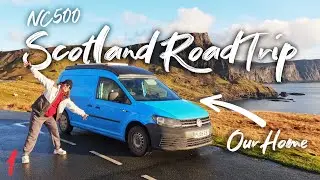 NC500 Scotland Road Trip in our MICRO CAMPER | Prep + Foggy Moments