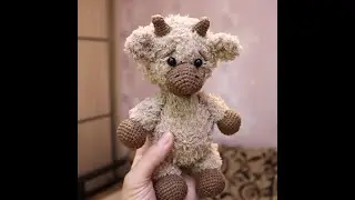 Плюшевый бычок, мастер-класс, crochet bull, ox amigyrumi, buey de crochet
